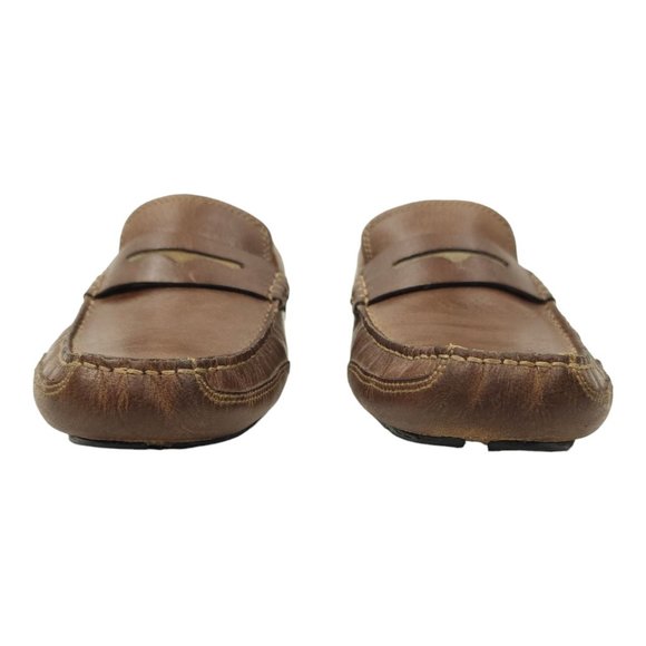 Clarks Collection Driving Mocs Penny Loafers Mens 9 Casual Shoes Brown Slip On - Picture 4 of 12